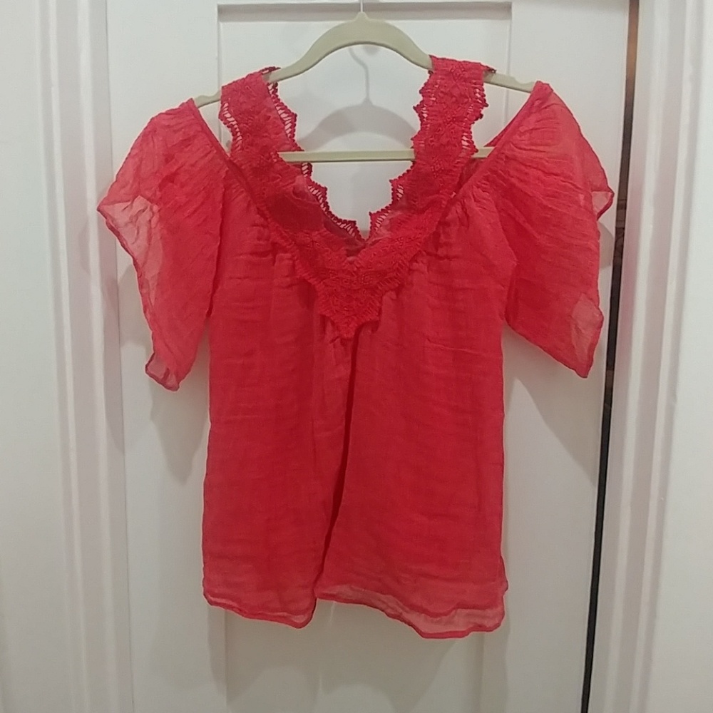 Off the shoulder summer blouse